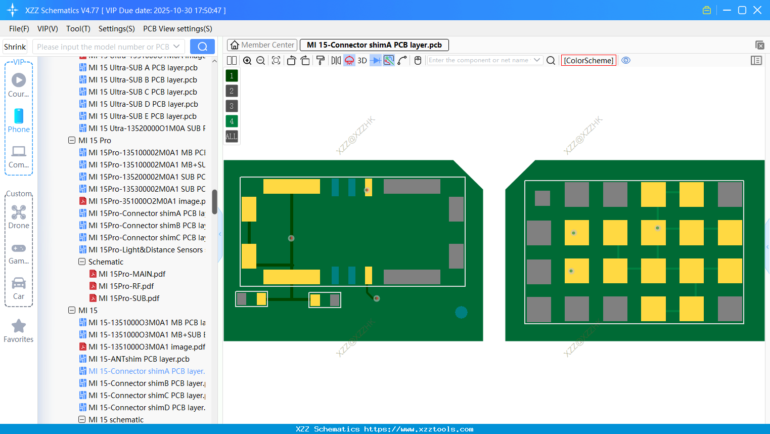 Xiaomi MI 15-Connector ShimA PCB Layer